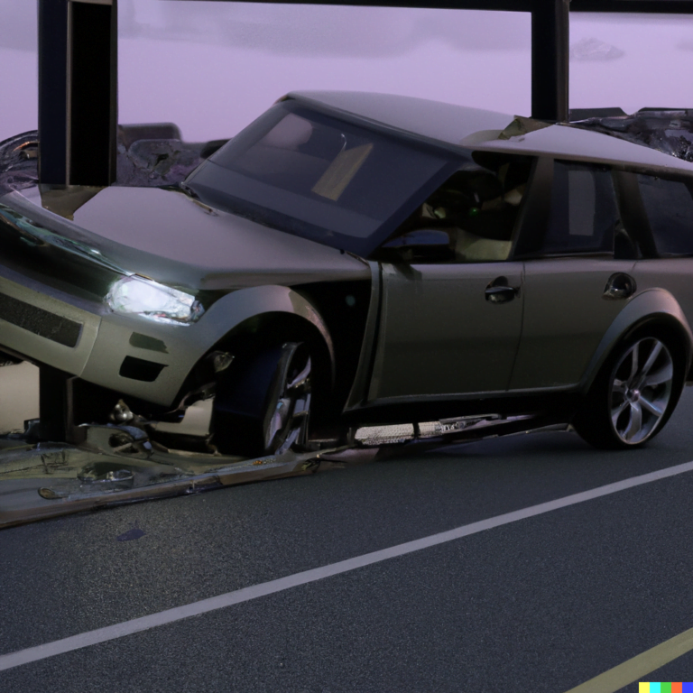 stolen Range Rover driven by drunk driver crashed